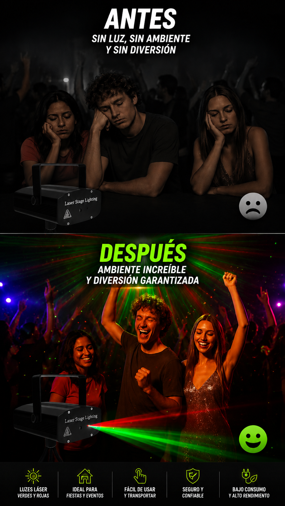 Nuevo Proyector de Punto Láser