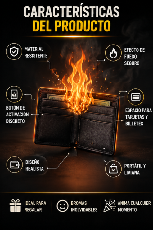 Nueva Cartera de Fuego Mágica Portátil