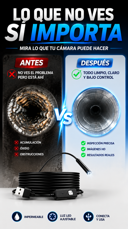 Nueva Mini Endoscopio de Inspección Rápida