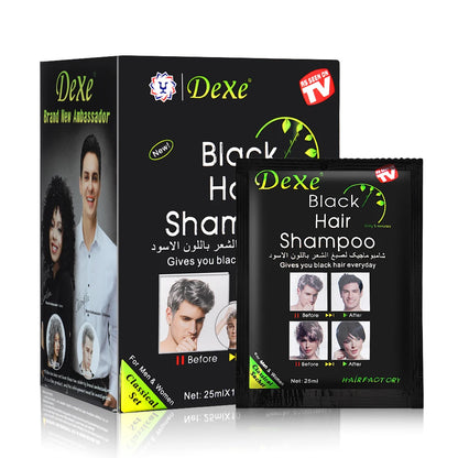 Nuevo Shampoo Color Negro Instantáneo Natural
